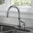 Leland Pull Down Single Handle Kitchen Faucet With Accessories-1975055205