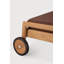 Jack outdoor adjustable lounger - teak - Burgundy fabric 216/84/34-1501474284-1501474285