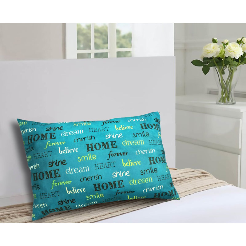 Coussin Stapp Inspire, Bleu sarcelle, 18 po x 18 po, Carré