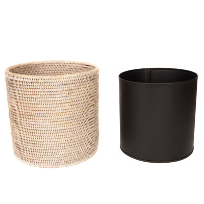 Sunbury Wicker Open Waste Basket - 4.5 Gallons