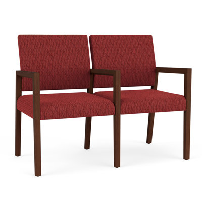 Brooklyn Waiting Reception 2 Seat Tandem Seating Wood Frame