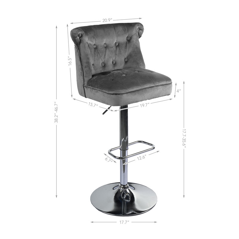 Tabouret Delyu, gris
