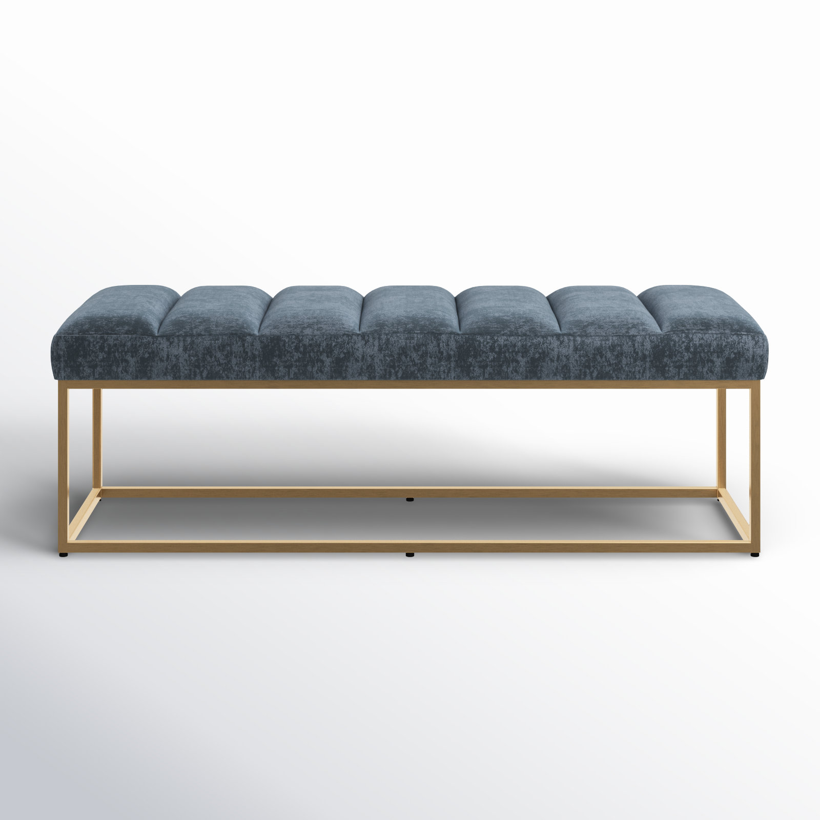 Audie Upholstered Bench, Blue