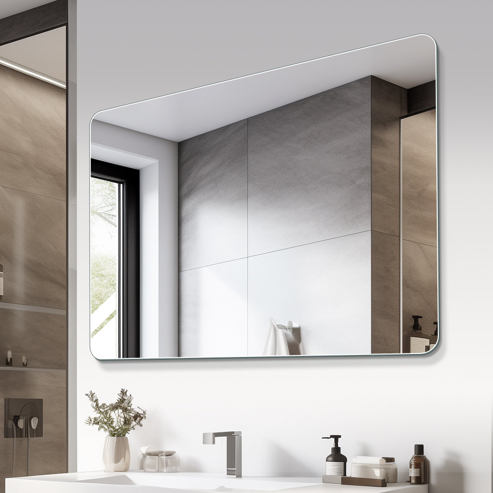 Ivy Bronx Borjana wall vanity mirror bathroom mirror | Wayfair