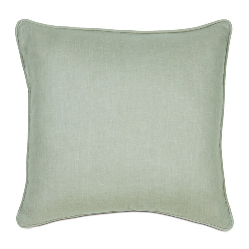Housse et insert de coussin décoratif en lin Resort, Menthe