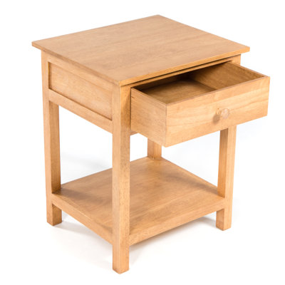 Accent 40cm W Solid Wood Bedside Table
