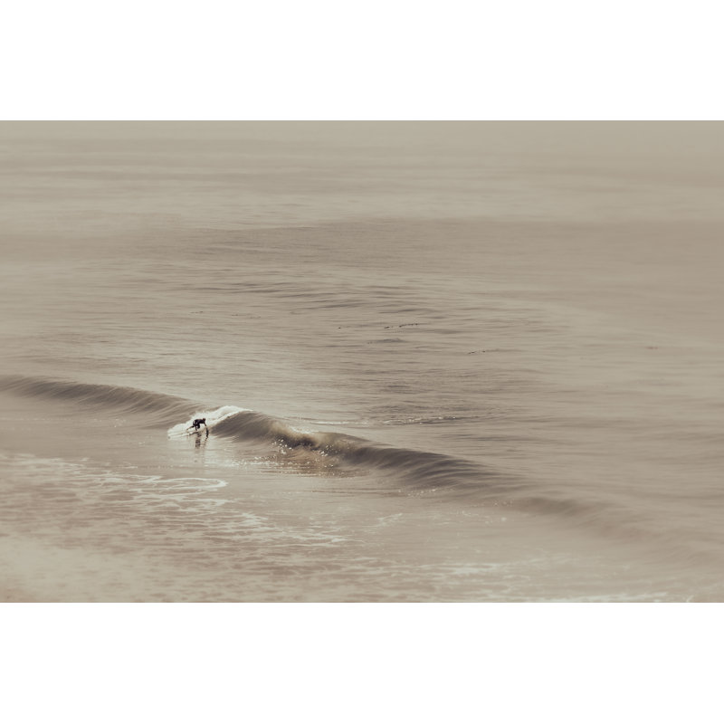 Longboard Surfer, 29" H x 40" W, Black
