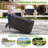 100 Gallon Resin Outdoor Storage Box Waterproof Deck Box w/ Lockable Lid & Wheels-116269388