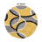 Doucet Geometric Yellow/Gray/Black Area Rug-1163980156