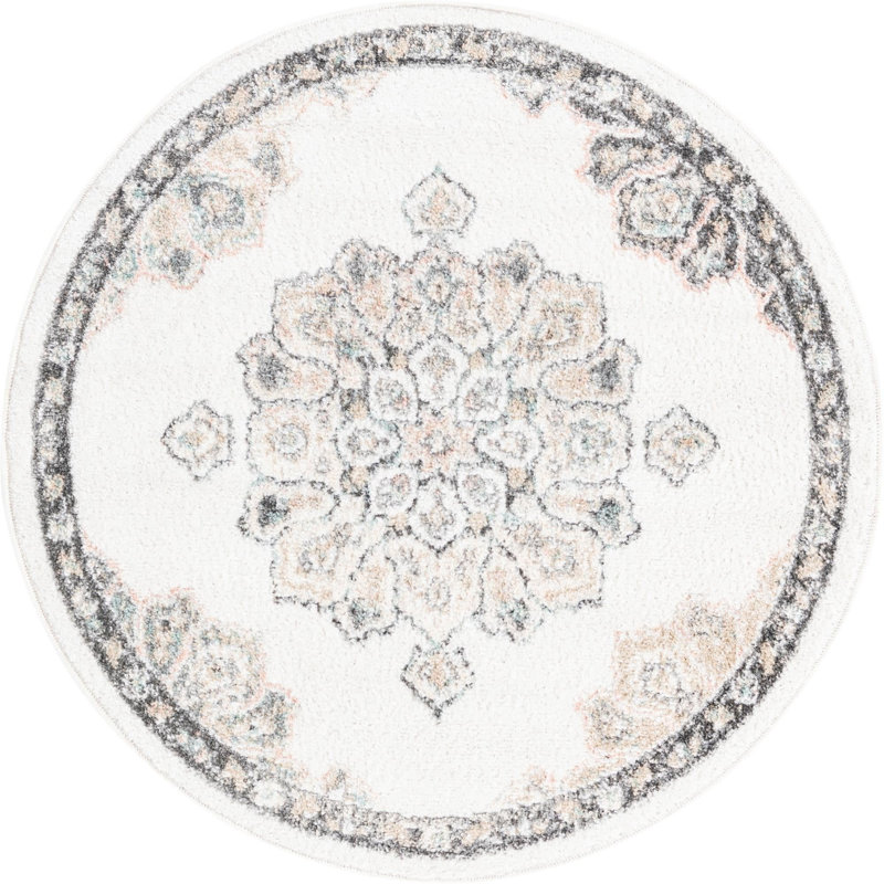 Oriental Indoor Rug, Round 3'3"
