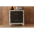 Elegant High Gloss Nightstand With Metal Handle-138913787