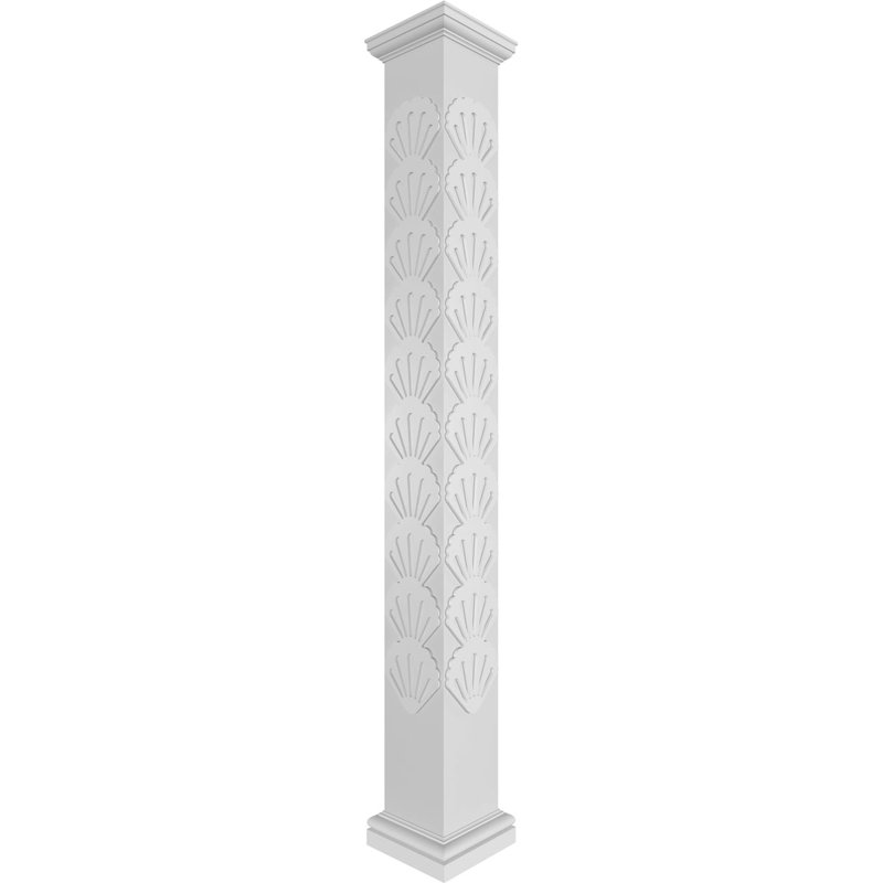 Craftsman Classic Bondi Square non effilé avec colonne toscane et base toscane, H 96 po x l 9,625 po x P 9,625 po