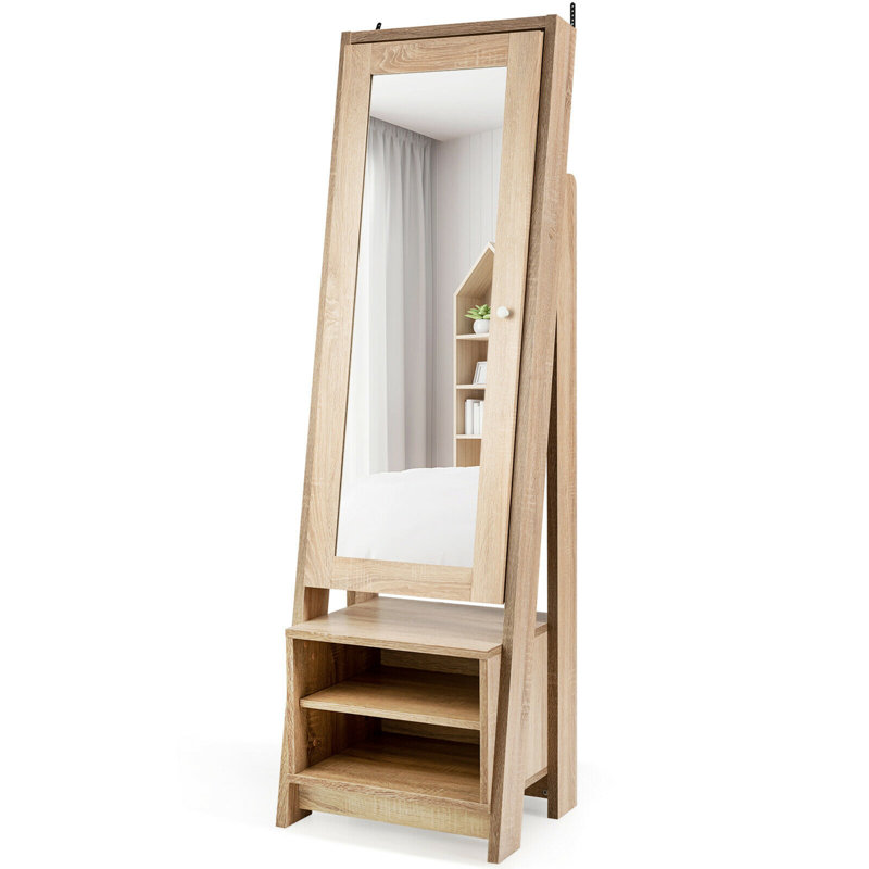 Armoire à bijoux avec miroir Latitude Run®