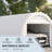 Carport, Heavy Duty Portable Garage Storage Tent With Large Zippered Door, Anti-UV PE Canopy Cover For Car, Truck, Boat, Motorcycle, Bike, Garden Tools, Outdoor Work-114653702