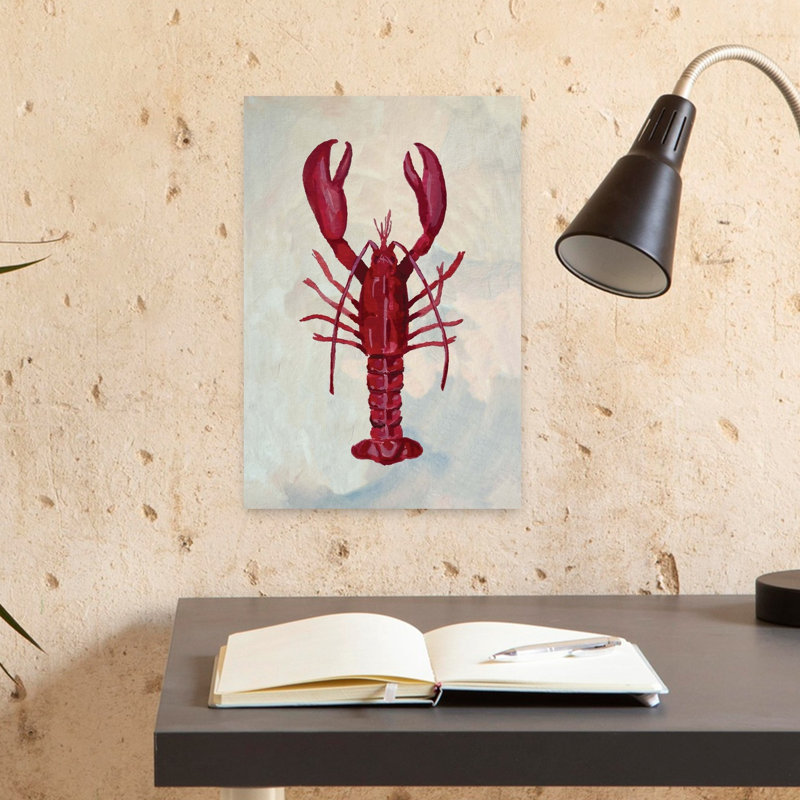 Pinch Me Lobster Coastal, art mural, H 18 po x l 12 po