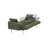69 Inch Sofa Bed Green With Adjustable Teddy Sofa For Small Space Living Room And Bedroom-129455704