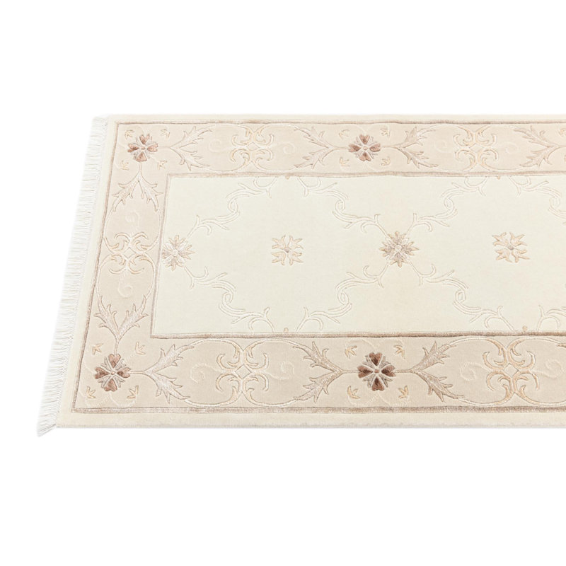 Tapis de couloir beige Indira