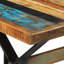 Solid Wood Top Metal Base Dining Table