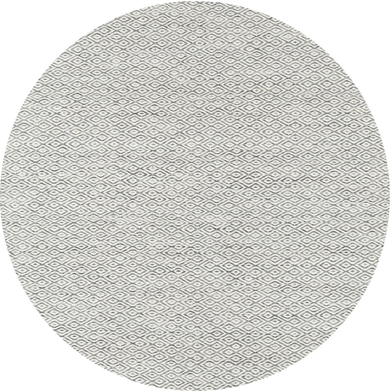 Tapis gris zone contemporaine Ingersoll, Rond 6 pi x 6 pi