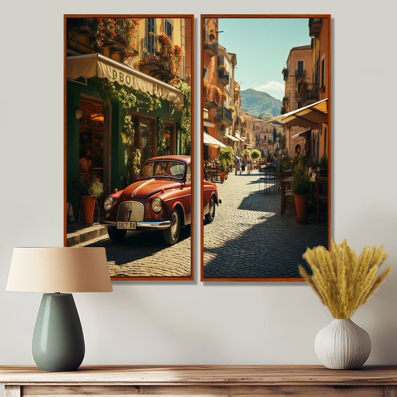 Italie Italie Dolce Vita - Paysages Italie, décoration murale, H 40 po x l 40 po, Reproduction encadrée sans passe-partout
