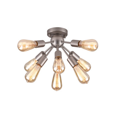 Plafonnier encastré 8 lumières 22,05 po Kasper