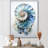 Nautilus Ocean Blue Sheels Symetry Framed On Canvas Print-784704655-784759032
