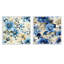 Vanves - Ensemble de 2 collages carrés floraux-102163051-102163053
