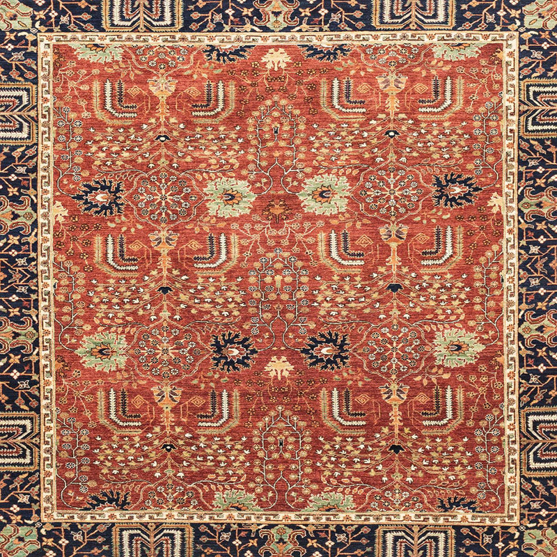Oriental Indoor Rug, Square 6'