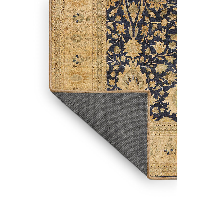 Tapis oriental beige / noir Dirazan, Rectangle 4 pi x 6 pi
