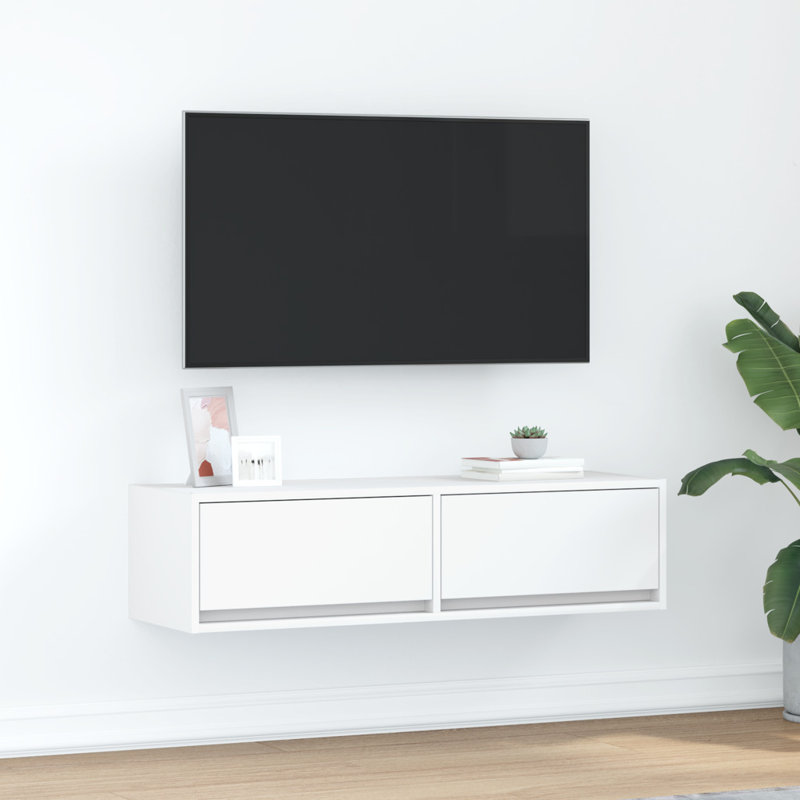 TV Cabinet 31x25.5 Cm Engineered Wood, 100 cm, White