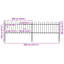 Verla Black Metal Fence Panels Included-1336750297