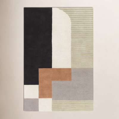 Mora Hand Tufted Wool Geometric Indoor Rug
