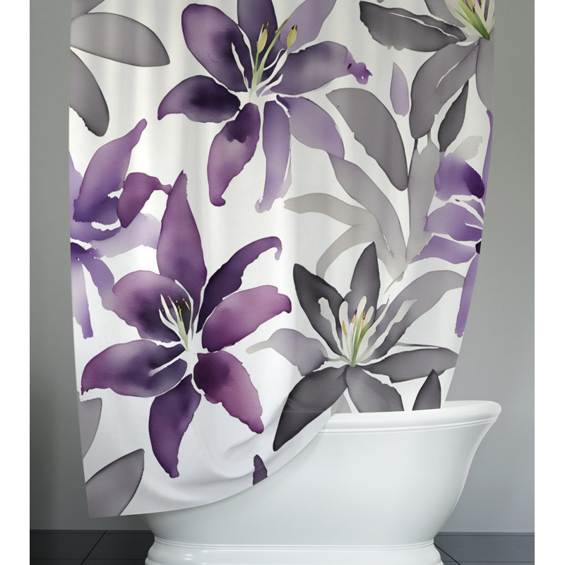 Rideau de douche Floral, H 83 po x l 70 po