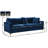 Naomi 81.5" Velvet Square Arm Sofa-890174158