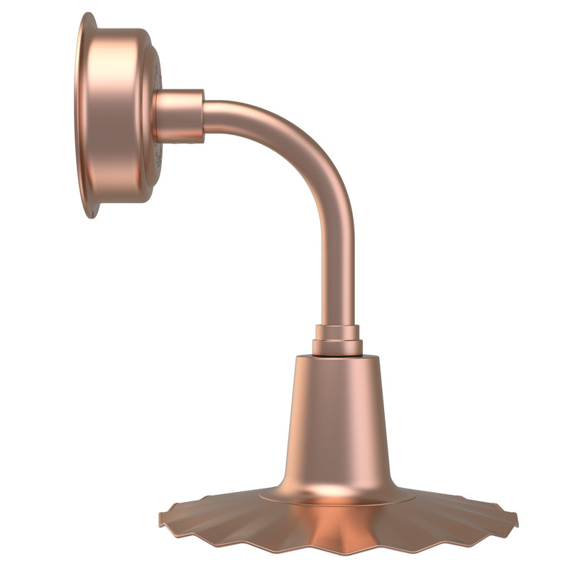Luminaire de grange d’extérieur Iris, Cuivre uni