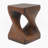Outsunny Foldable Rattan Side Table, Hand Woven PE Wicker For Indoor And Outdoor Use, Weather-Resistant And Portable-727196210-734686488