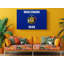 «Wisconsin State Flag USA Flags» - Photographie sur toile tendue-1019088542