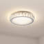 Plafonnier DEL moderne chromé cristal de 14 pouces, petit luminaire encastré pour chambre à coucher-493351632