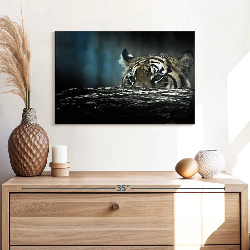 Brampt Tiger Hunting, 16" H x 24" W