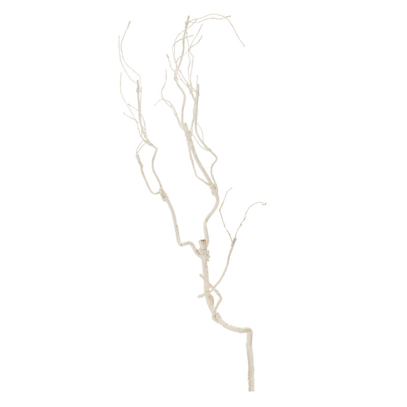 Branche de brindille scintillante (ensemble de 6), Blanc