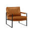 Fauteuil 27 po en similicuir et noir-255944645