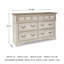 Eridani 7 Drawer Double Dresser