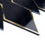 Natural 14.1 in. x 8.9 in. Geometric Polished Marble Mosaic Tile-80823360