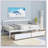 White Twin Bed