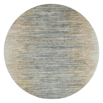 Ventura Wool Striped Area Rug in Beige; Ivory; Blue; Sand