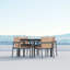 Porto Power Coated Aluminum Dining Table-1992375374