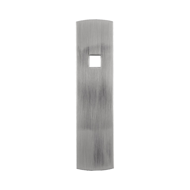 Bijou Astoria Collection Knob Backplate – 3-1/2" x 7/8" – Decorative Hardware Accent for Knobs & Pulls, Satin Nickel