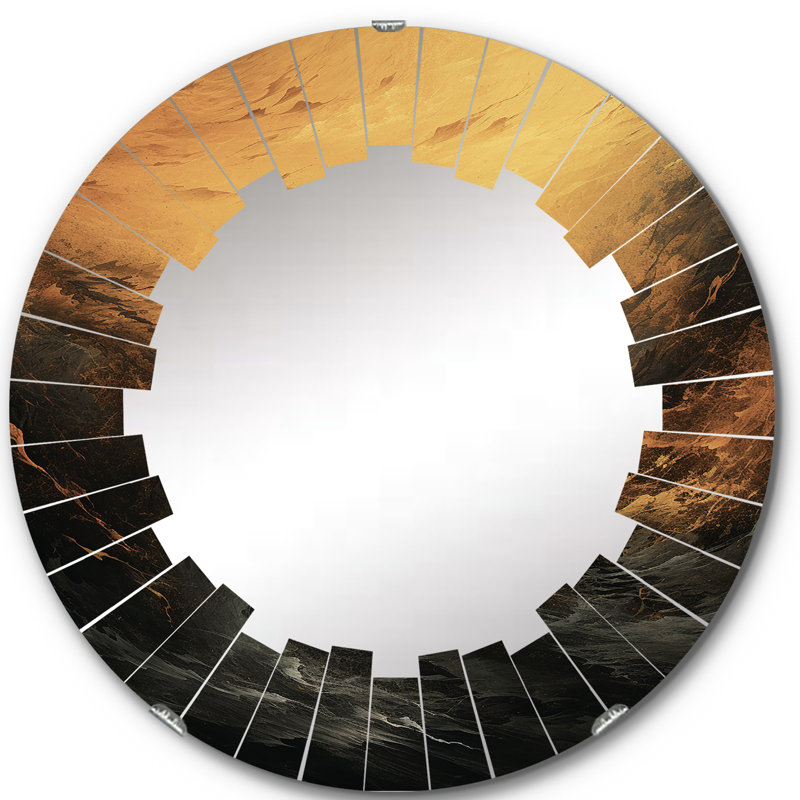 Gamblin - Miroir mural rond, 24 po x 24 po