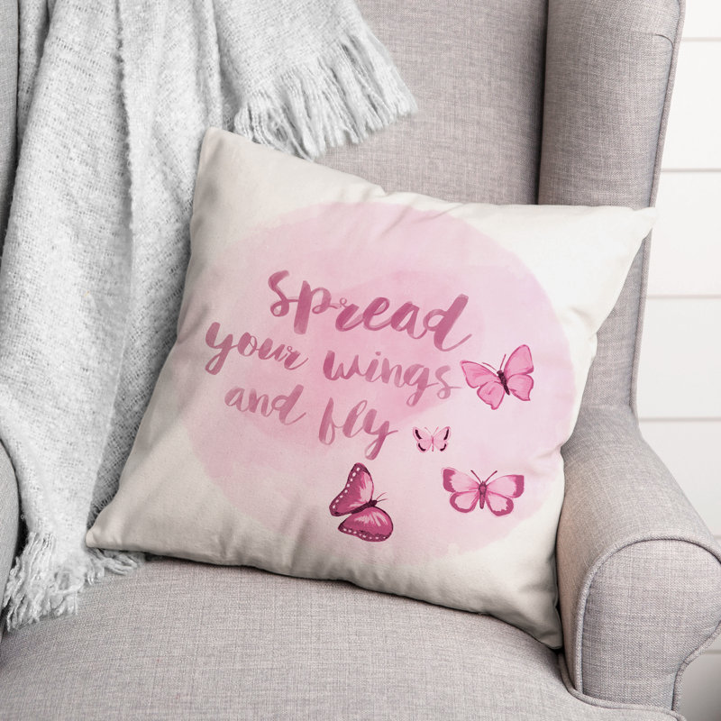  Coussin Spread Your Wings, 16 po x 1 po
