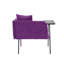 Chaise de loisir rembourrée avec tablette-1909364963